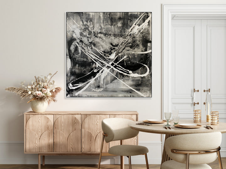 MONOCHROMATIC MAELSTROM 26"x26"