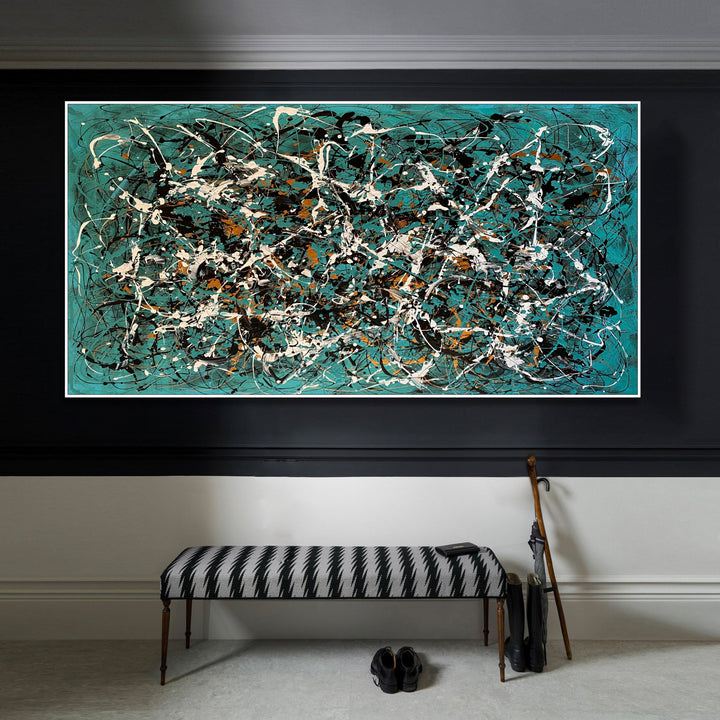 TURQUOISE FRENZY 20.5"x40.1"