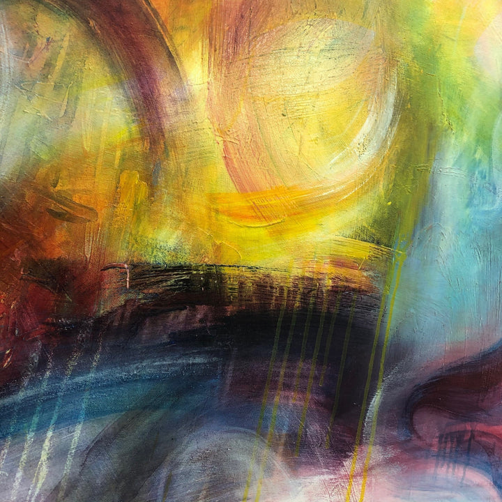 Abstract Colorful Painting Modern Canvas Wall Art Colorful Artwork Acrylic Painting Abstract Oil Painting Modern Fine Art Wall Decor | AUTUMN WALTZ - trendgallery.ca