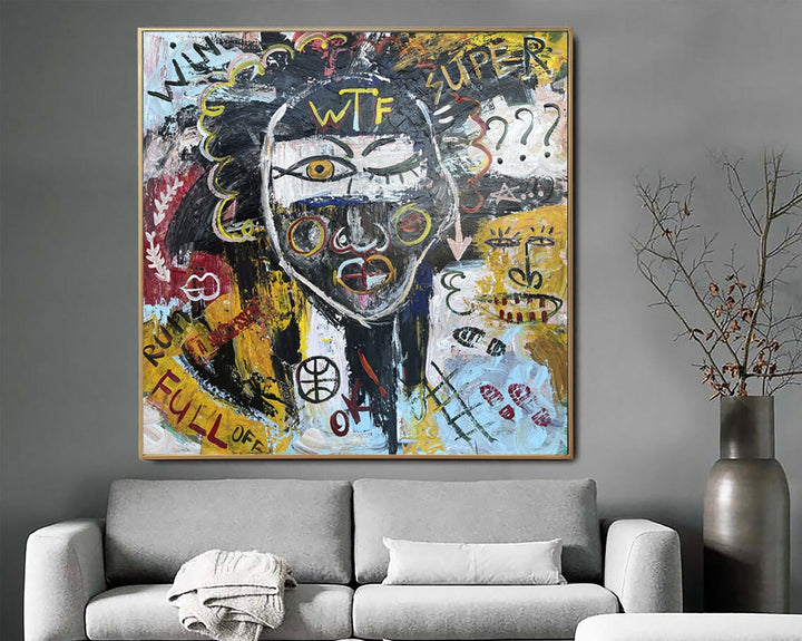Abstract Street Art Paintings On Canvas Graffiti Style Painting Original Colorful Oil Painting Modern Fine Art | URBAN LIFE - trendgallery.ca