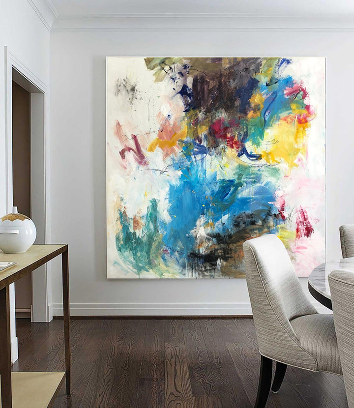 Abstract Impressionist Painting Canvas Fine Art Painting Vivid Art Abstract Landscape Canvas Vibrant Wall Art Brush Stroke Painting | FIELD OF LOVE - trendgallery.ca