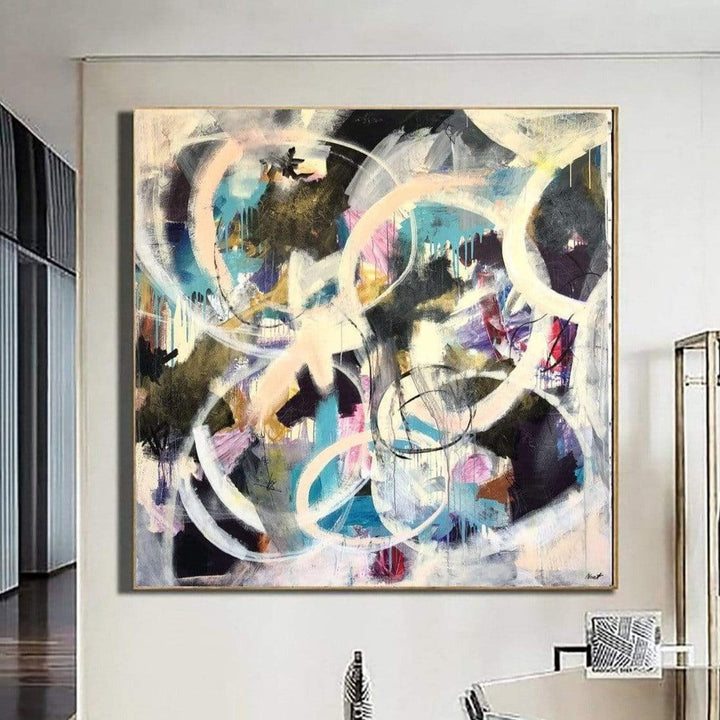 Oversized Original Colorful Paintings On Canvas Modern Acrylic Wall Art | EXCEPTIONALLY