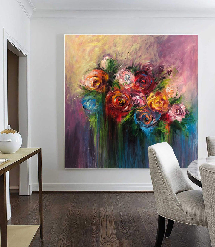 BLOOMING ROSES 46"x46"