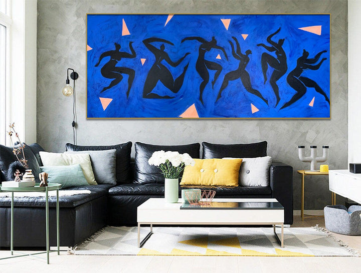 Large Abstract Figurative Oil Paintings On Canvas Textured Matisse Style Painting Human Fine Art Handmade Painting | GRAND PARTY