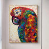 Abstract Parrot Painting Canvas Bright Bird Art Colorful Artwork Painting 54x40 Art Tropical Wall Art for Lake House Wall Art | RED PARROT - trendgallery.ca