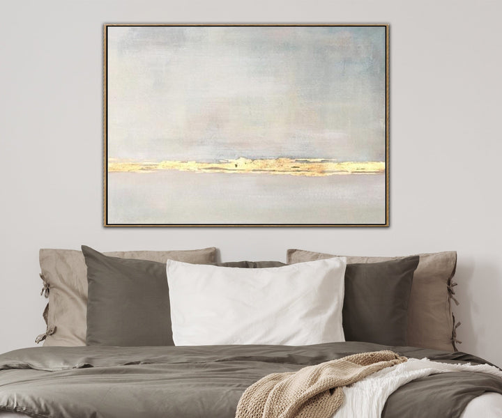 Abstract Acrylic Painting On Canvas Original Gray Painting Gold Painting Contemporary Art | GLEAM - trendgallery.ca