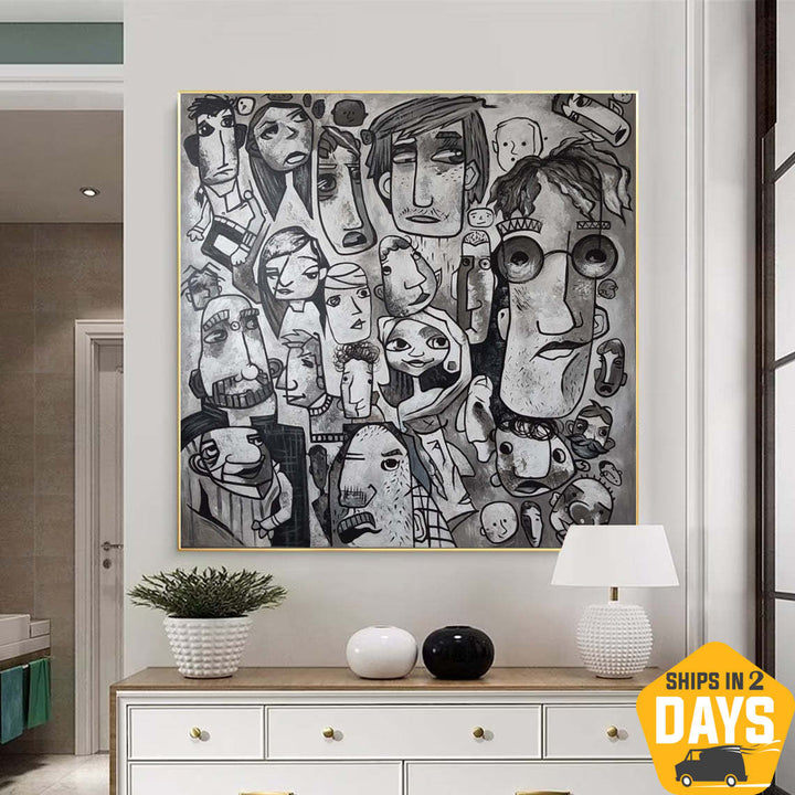 CLOSE PEOPLE 72"x72"