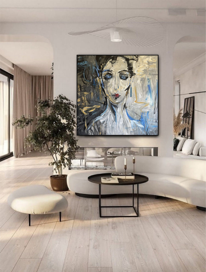 PENSIVE JACQUELINE 46"x46"