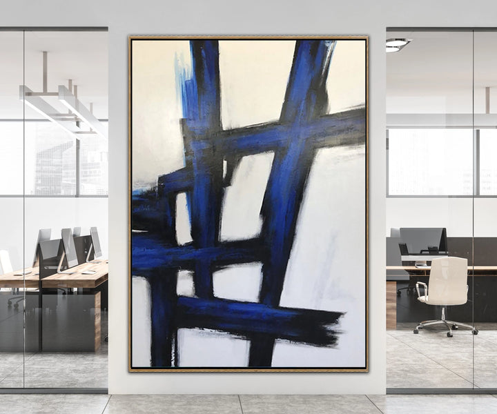 Black And White Oil Painting Modern Oil Painting On Canvas Abstract Painting Black White Artwork | BRAINTEASER - trendgallery.ca