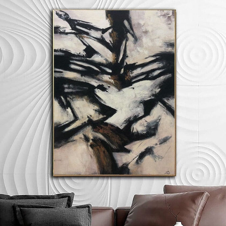 Abstract Art in Black and White | ICE DRIFT - trendgallery.ca