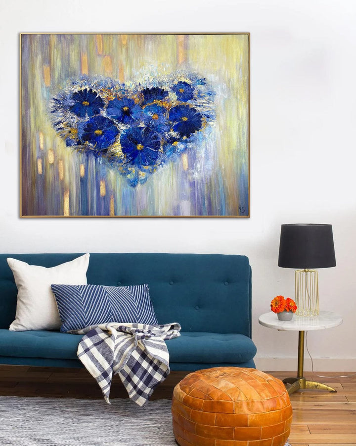 FLOWER HEART 40.2"x50"