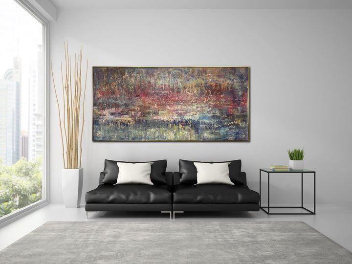 Large Colorful Painting on Canvas Abstract Contemporary Wall Art Original Artwork for Room | COMPREHENSION - trendgallery.ca