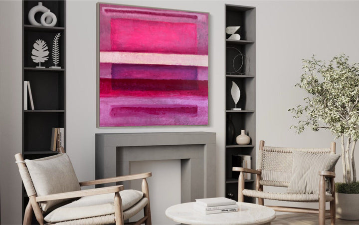 MAGENTA BLUES 42.9"x42.9"