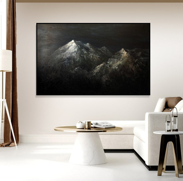 Large Mountains Abstract Paintings Alps Abstract Mountains Painting Original Mountains Painting Landscape Wall Painting | MOUNTAIN SUMMIT