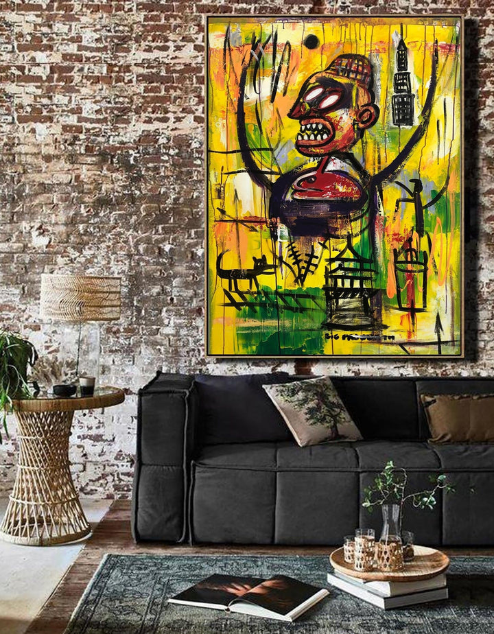 Large Painting On Canvas Graffiti Style Oversize Abstract Oil Painting Acrylic Painting On Canvas Modern Handmade Home Decor Wall Art | AFFRIGHT