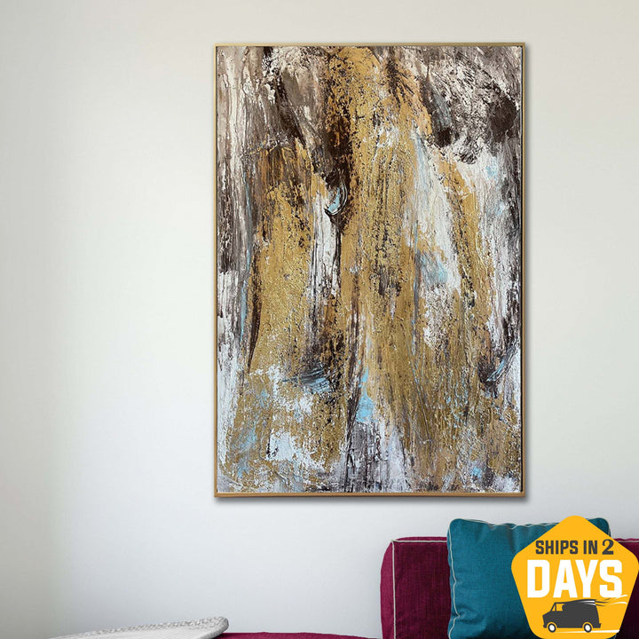 GOLDEN WATERFALL 44"x30"