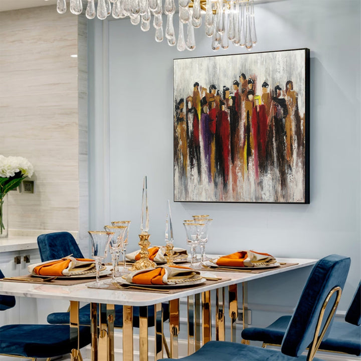 RANDOM PEOPLE 32"x32"