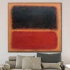 Mark Rothko Abstract Canvas Painting Original Black And Red Painting Modern Acrylic Rothko Style Painting | DIFFERENCE IN BETWEEN - trendgallery.ca