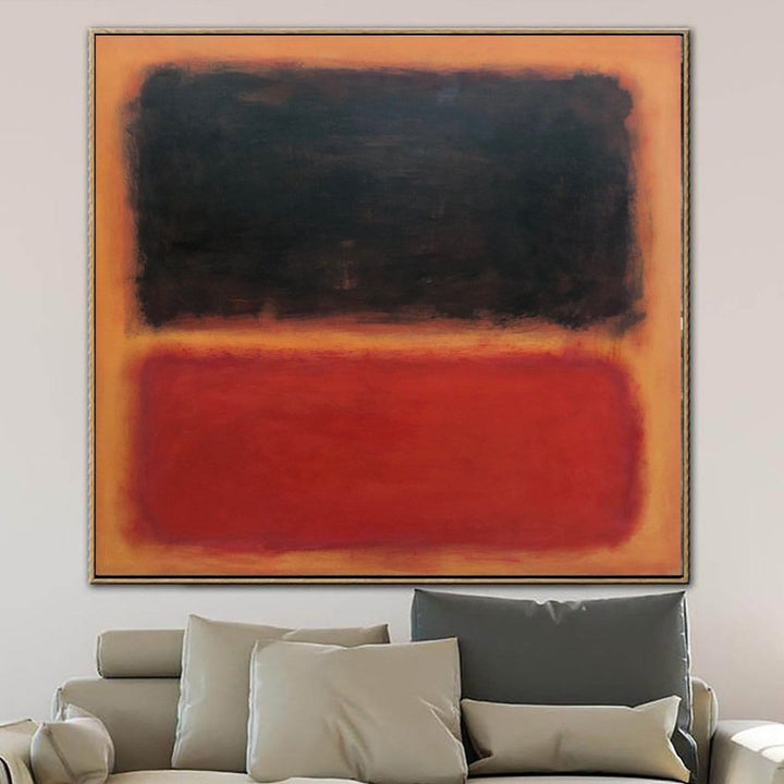 Mark Rothko Abstract Canvas Painting Original Black And Red Painting Modern Acrylic Rothko Style Painting | DIFFERENCE IN BETWEEN - trendgallery.ca