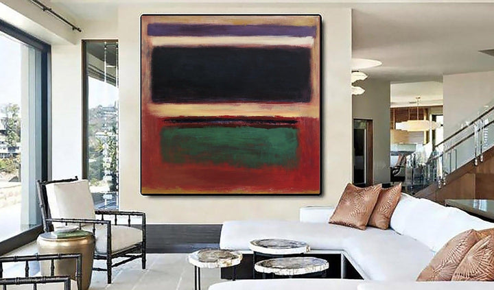Mark Rothko Paintings On Canvas Abstract Expressionist Art Textured Painting Modern Handmade Art Rothko Style Wall Art | INSPIRATIONAL COLORS - trendgallery.ca