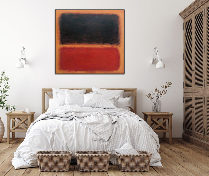 Mark Rothko Abstract Canvas Painting Original Black And Red Painting Modern Acrylic Rothko Style Painting | DIFFERENCE IN BETWEEN - trendgallery.ca