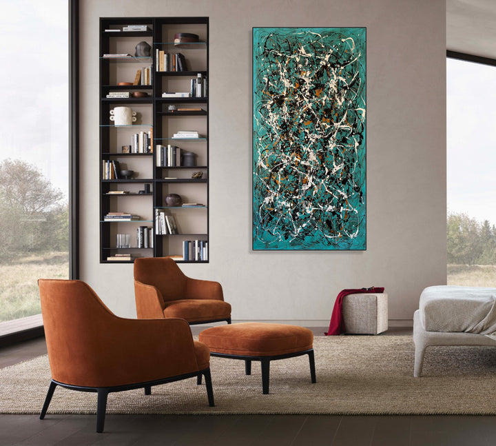 TURQUOISE FRENZY 40.1"x20.5"