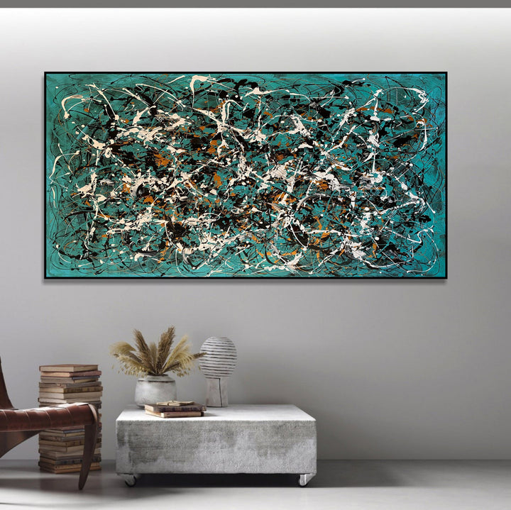 TURQUOISE FRENZY 20.5"x40.1"