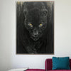 Large Abstract Black Panther Paintings on Canvas Original Animal Art Wild Animal Wall Art Modern Heavy Textured Painting | WILD PREDATOR - trendgallery.ca