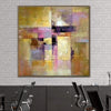 Gold Painting Pink Painting Contemporary Art Painting Canvas | GOLDEN STAINED GLASS - trendgallery.ca