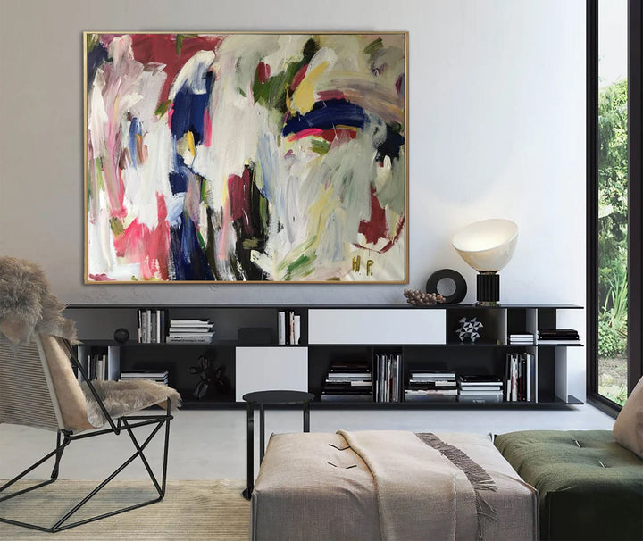 Unstretched Extra Large Original Abstract Colorful Vivid Paintings On Canvas Modern Textured Oil Painting | REVELATIONS 65.35"x78.74"