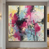 Extra Large Abstract Colorful Paintings On Canvas Abstract Pink Modern Oil Painting Unique Abstract Fine Art | PINK FIRE - trendgallery.ca
