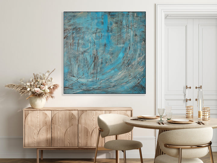 AZURE FRENZY 32"x32"