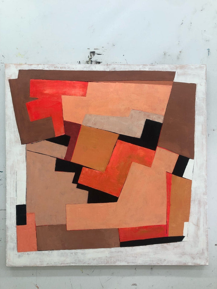 ORANGE LABYRINTH 50"x50"