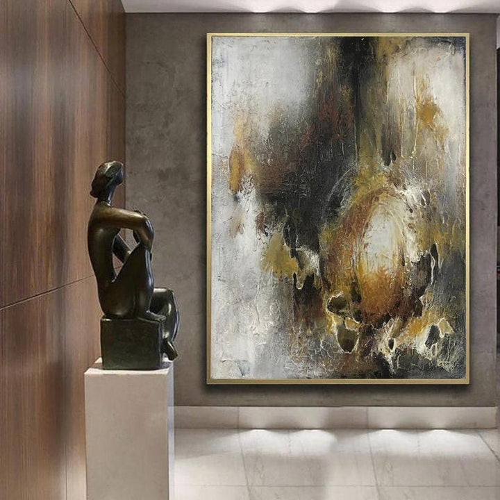 Extra Large Acrylic Painting Colorful Contemporary Wall Art Texture Art Wall Decor | RUNNING AWAY - trendgallery.ca