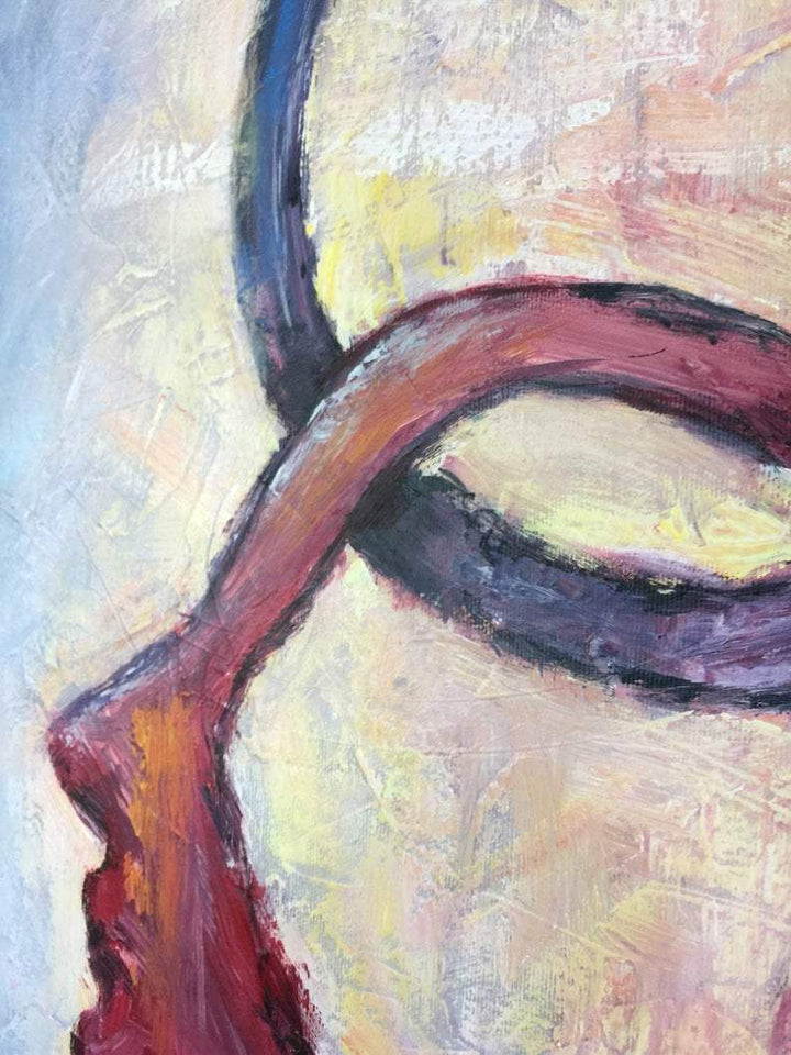 Human Abstract Painting Large Abstract Acrylic Painting On Canvas Figurative Modern Art | SECRETS OF CONSCIOUSNESS - trendgallery.ca