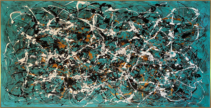 TURQUOISE FRENZY 20.5"x40.1"