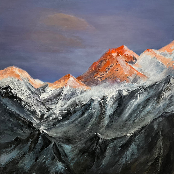 SNOWY MOUNTAINS 40"x40"