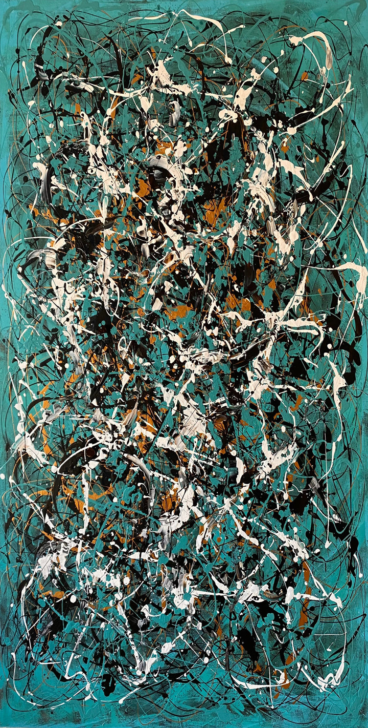 TURQUOISE FRENZY 40.1"x20.5"