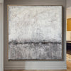 Original Gray Abstract Painting Art Modern Abstract Painting Large Wall Art | WHITE MORNING - trendgallery.ca
