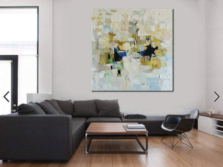Painting Colorful Painting White Painting Original Painting On Canvas | DARK MOSAIC - trendgallery.ca