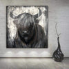 Large Abstract Bull Painting Animal Wall Art | BULL - trendgallery.ca