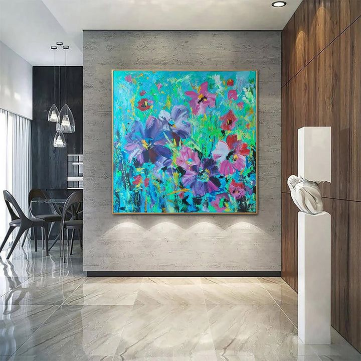 FLORAL RESONANCE 46"x46"