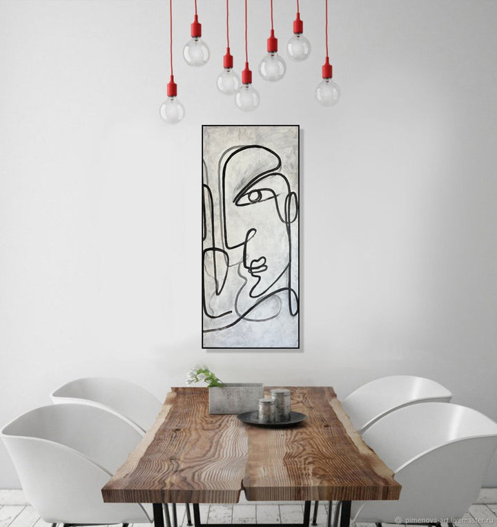 WITH MYSELF 45.6"x20"