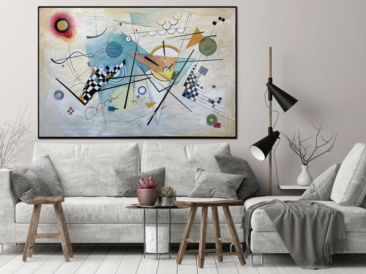 Colorful Shapes Abstract Art Kandinsky Style Expressionist Geometric Figures for Room Decor | FIGURE AGILITY - trendgallery.ca