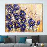 Extra Large Abstract Flowers Painting On Canvas Floral Fine Art Contemporary Art Textured Painting Acrylic Oil Painting | FLORAL EMOTION