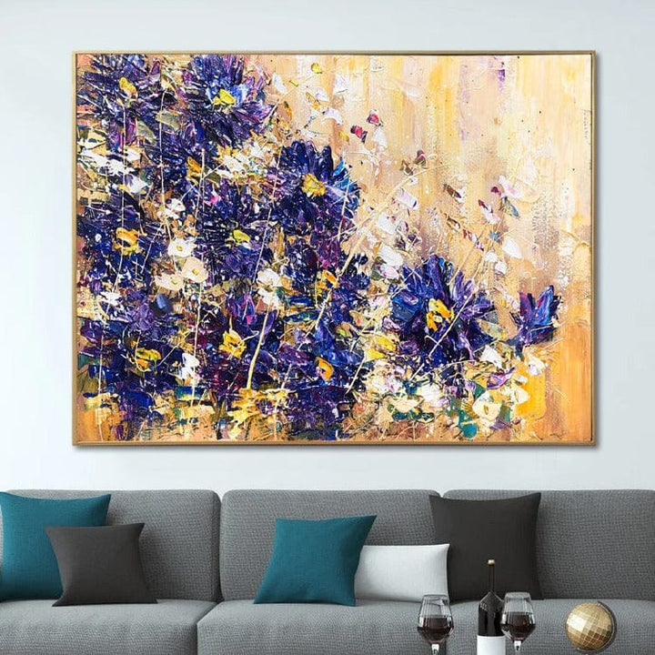 Extra Large Abstract Flowers Painting On Canvas Floral Fine Art Contemporary Art Textured Painting Acrylic Oil Painting | FLORAL EMOTION - trendgallery.ca