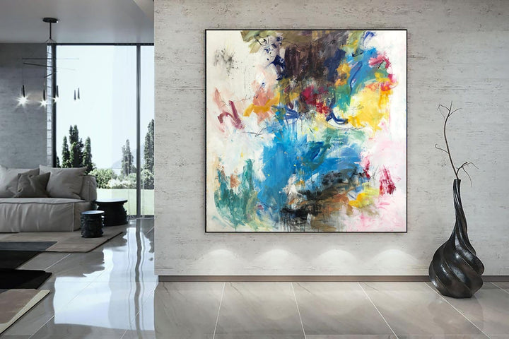 Abstract Impressionist Painting Canvas Fine Art Painting Vivid Art Abstract Landscape Canvas Vibrant Wall Art Brush Stroke Painting | FIELD OF LOVE - trendgallery.ca