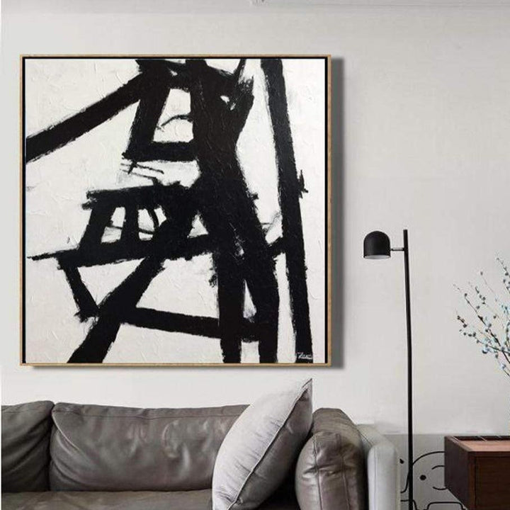 Abstract Art in Black and White Franz Kline style | LIGHT & SHADOW