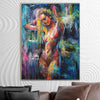 Large Abstract Figurative Art Original Colorful Paintings On Canvas Textured Handmade Painting Modern Vivid Fine Art | LADY RAIN - trendgallery.ca
