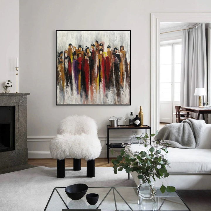 RANDOM PEOPLE 32"x32"